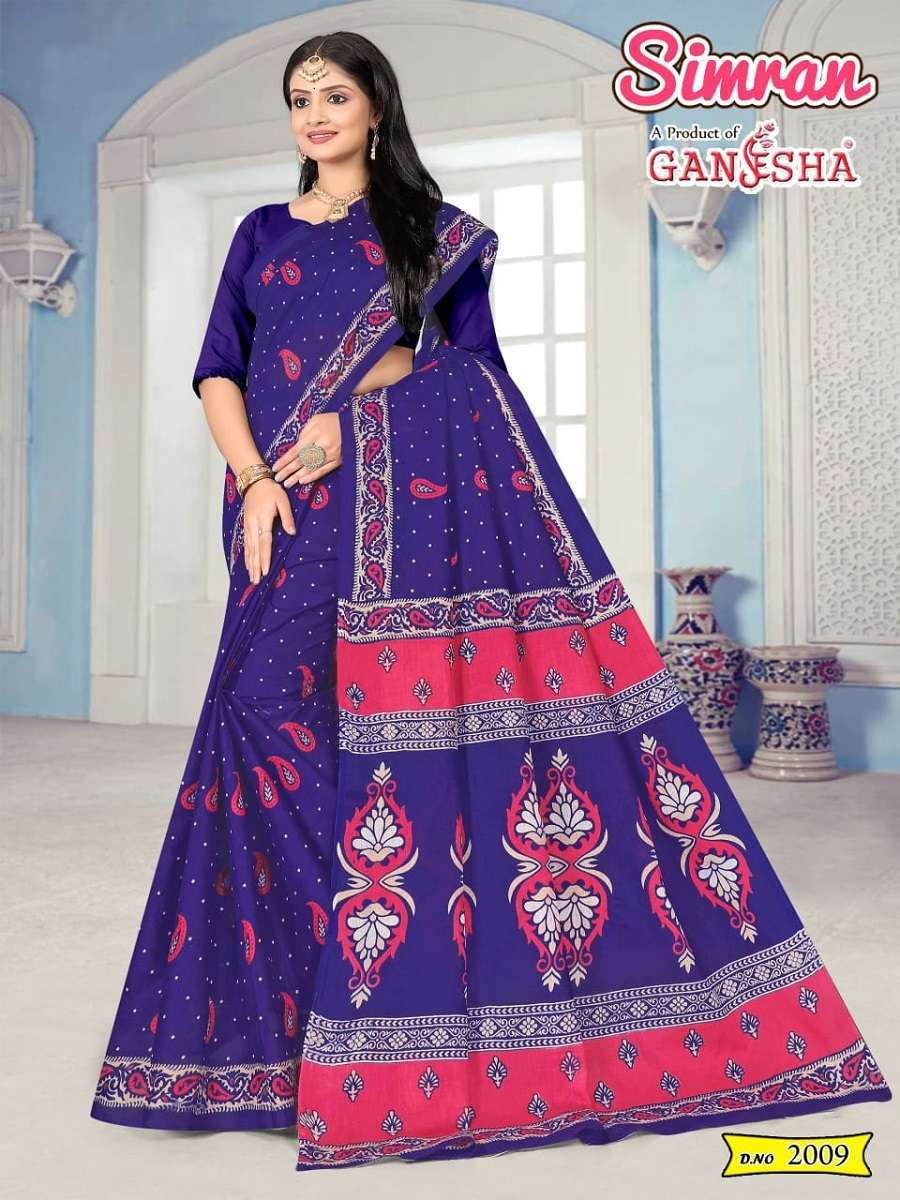 Ganesha Simran – Cotton Saree Surat cotton sarees wholesale