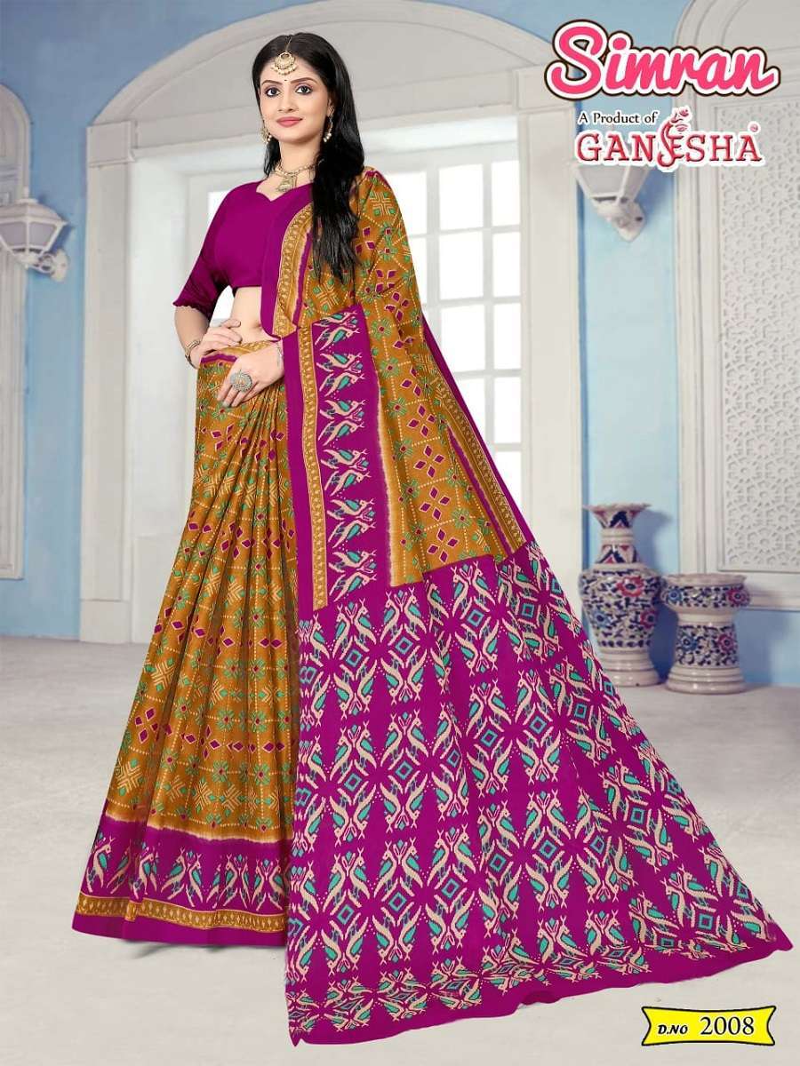 Ganesha Simran – Cotton Saree Surat cotton sarees wholesale