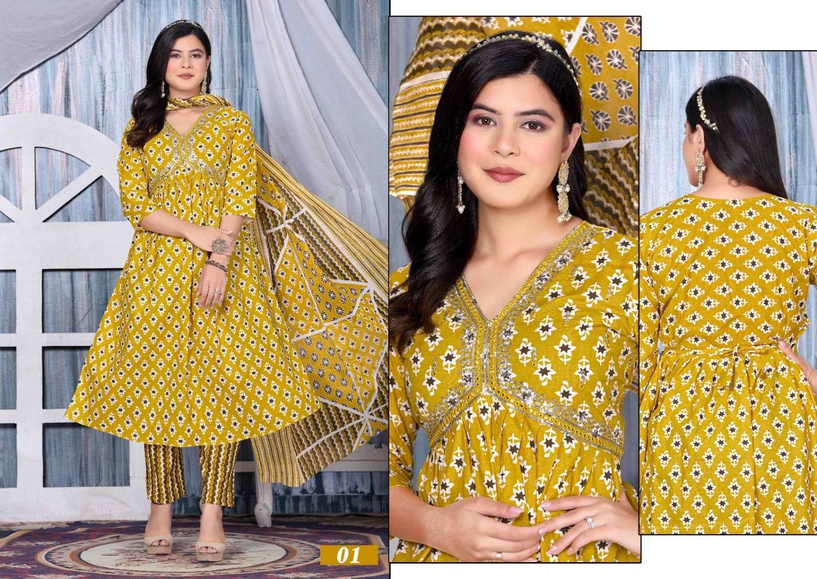 Golden colour kurtis deals