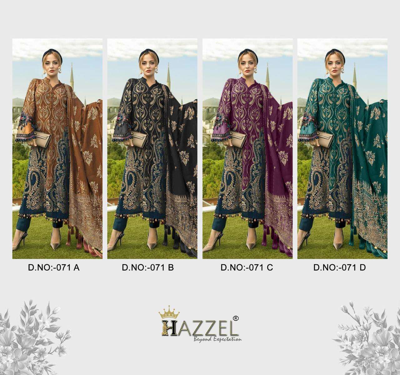 Hazzel Maria B Lawn 071 Cotton Dupatta Pakistani Suits Salwar kameez wholesale suppliers