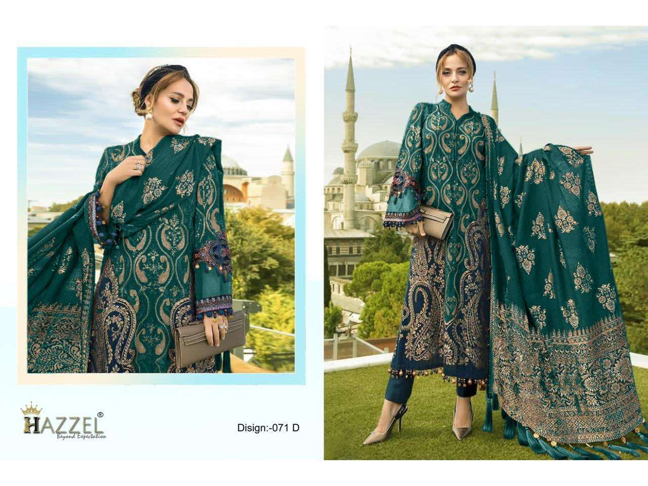 Hazzel Maria B Lawn 071 Cotton Dupatta Pakistani Suits Salwar kameez wholesale suppliers