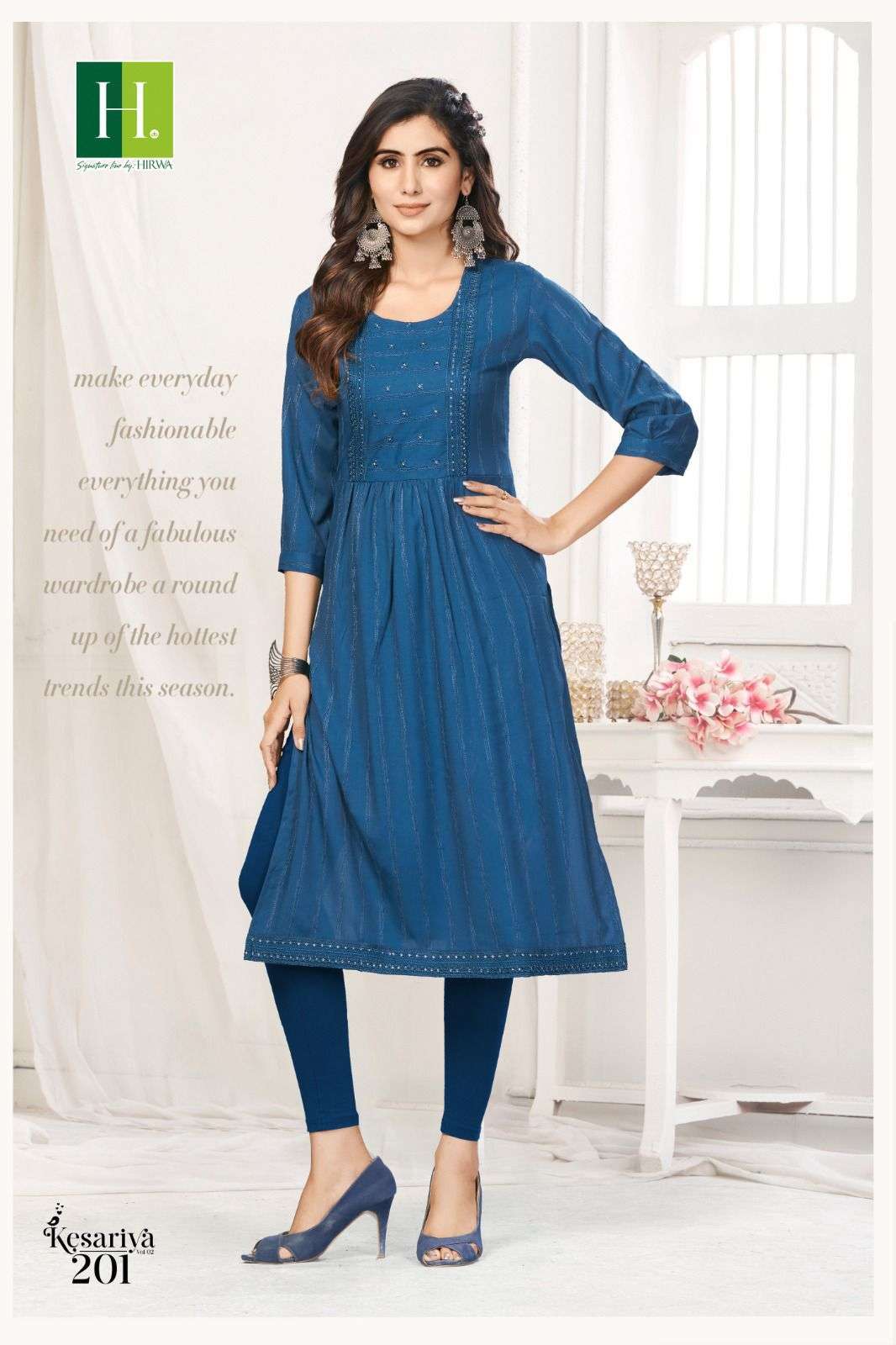 HIRWA KESARIYA VOL-2 Cheap kurtis wholesale