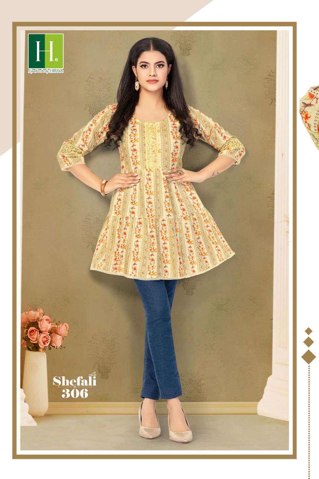 HIRWA SHEFALI-3 Cheap kurtis wholesale