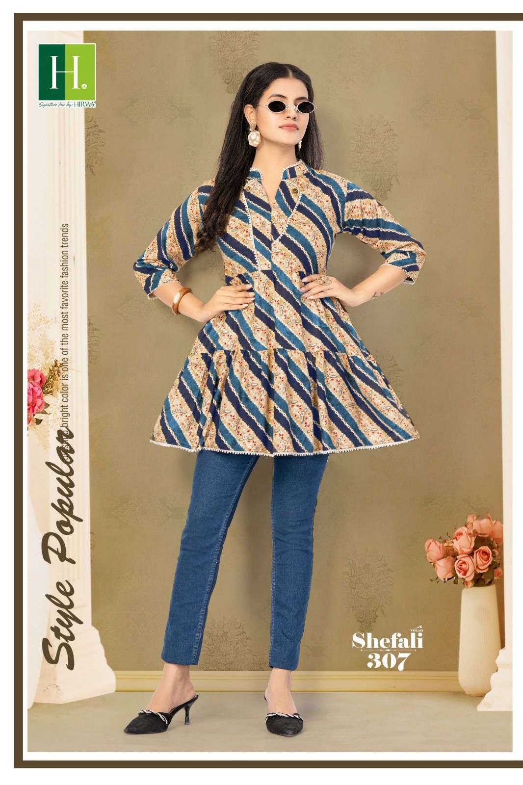 HIRWA SHEFALI-3 Cheap kurtis wholesale