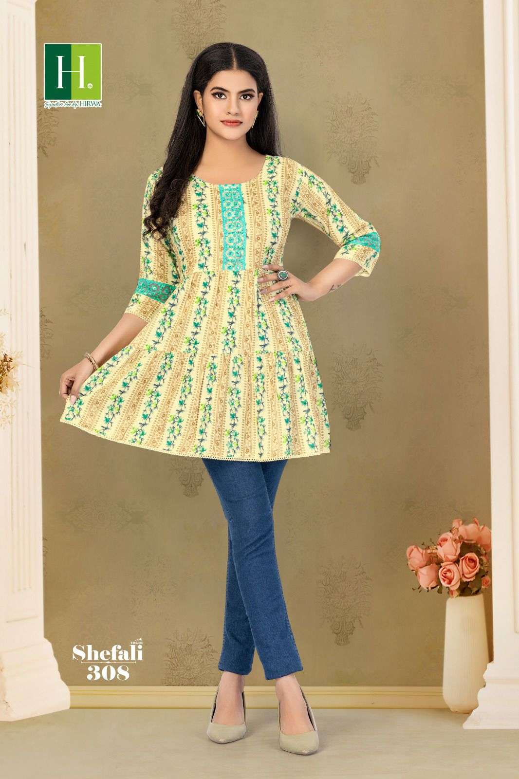 HIRWA SHEFALI-3 Cheap kurtis wholesale