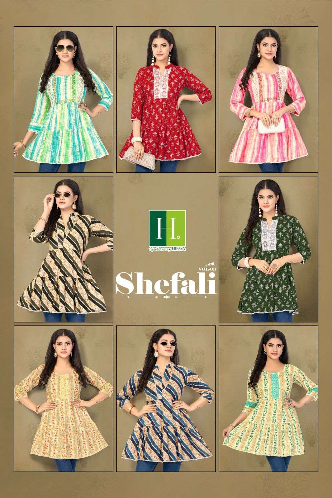 HIRWA SHEFALI-3 Cheap kurtis wholesale