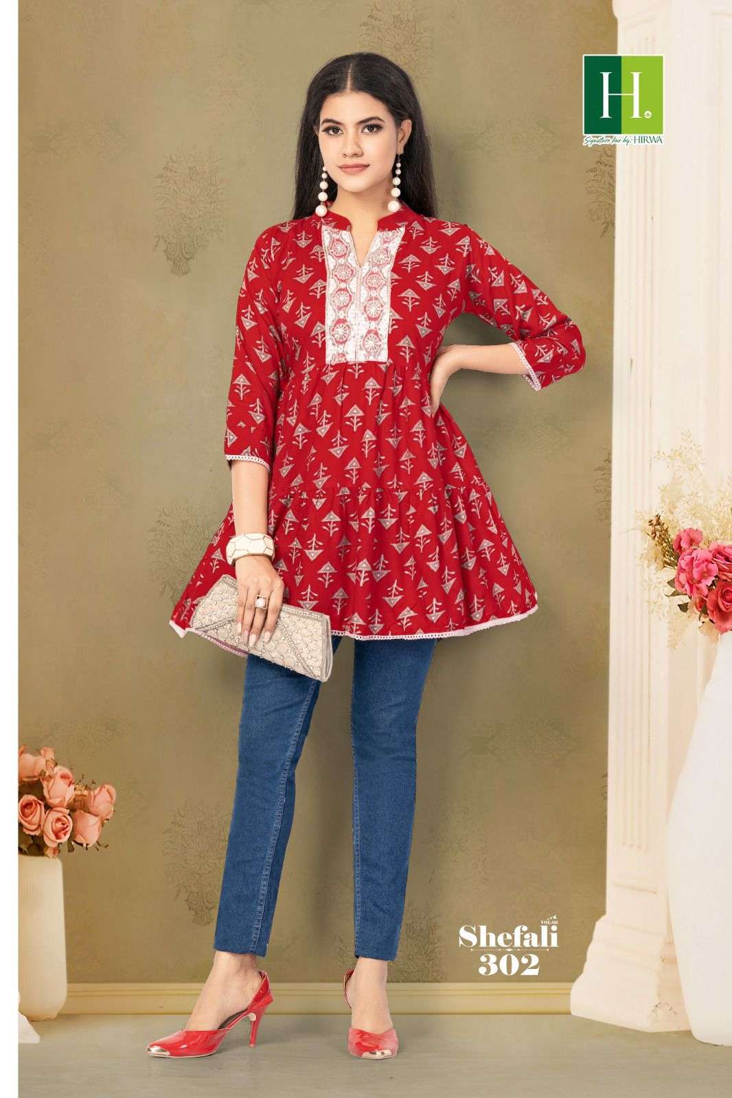 HIRWA SHEFALI-3 Cheap kurtis wholesale