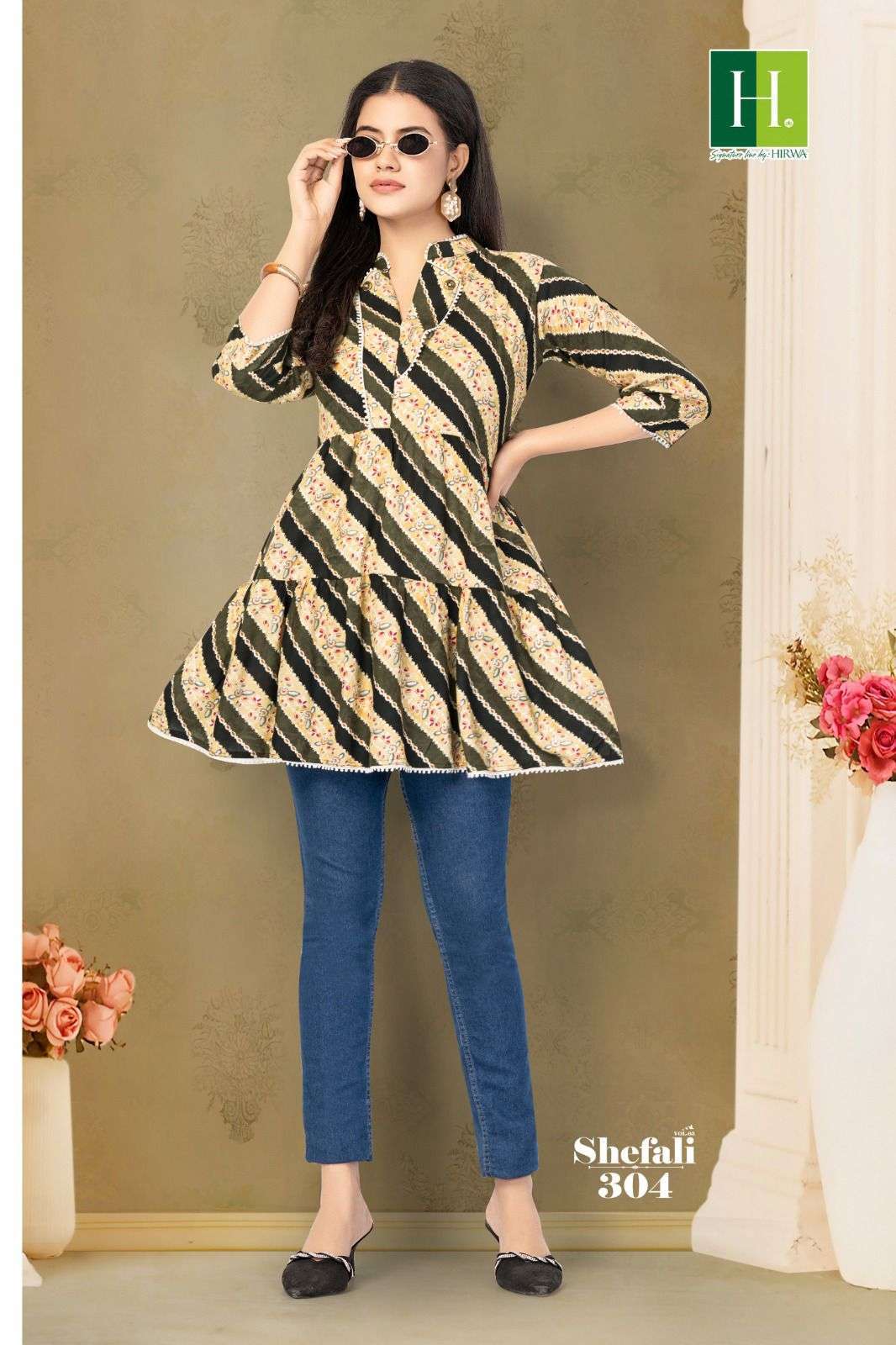 HIRWA SHEFALI 3 Cheap kurtis wholesale