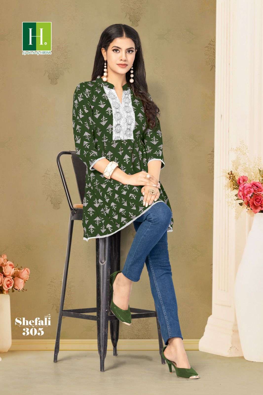 HIRWA SHEFALI-3 Cheap kurtis wholesale