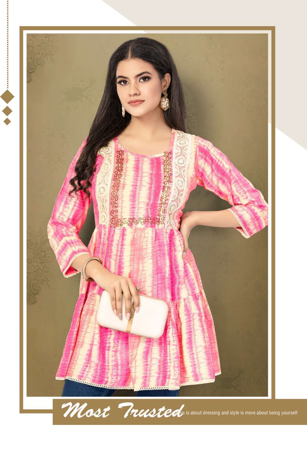 HIRWA SHEFALI Vol-3 Kurti Surat textile market