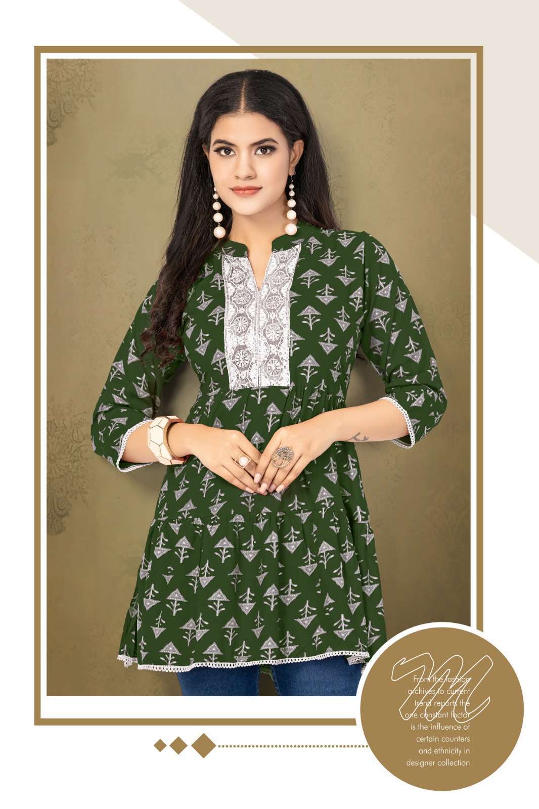 HIRWA SHEFALI Vol-3 Kurti Surat textile market