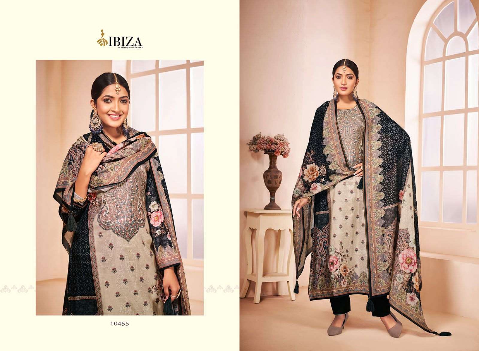 Ibiza Tashi Muslin Digital Printed Designer Pakistani salwar suits manufacturer in Surat