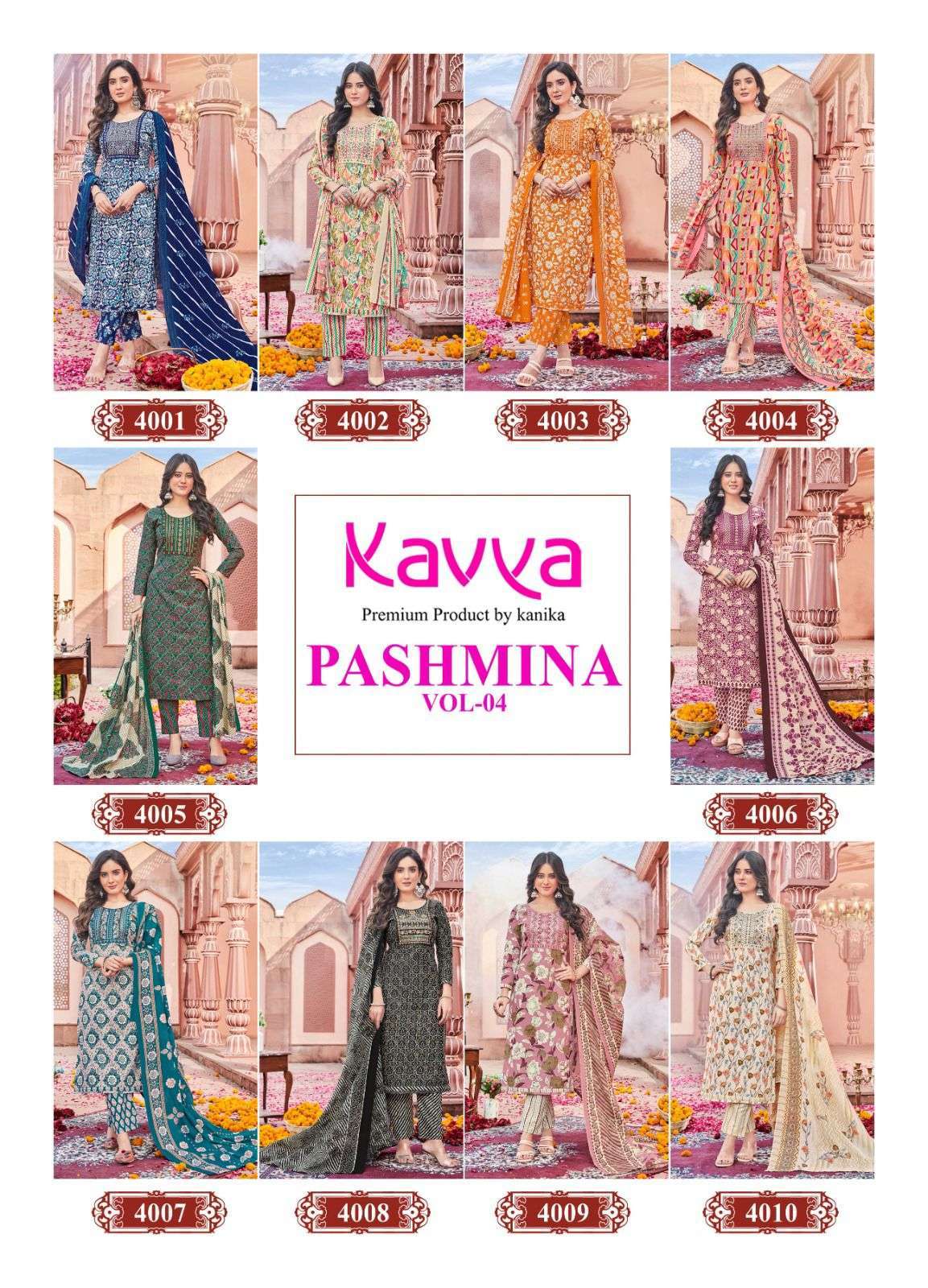 KAVYA  PASHMINA vol - 4 Kurti Wholesale Market in Surat
