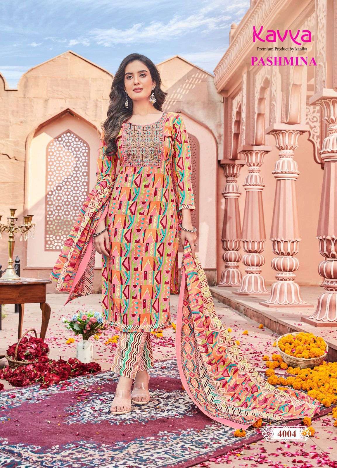 KAVYA  PASHMINA vol - 4 Kurti Wholesale Market in Surat