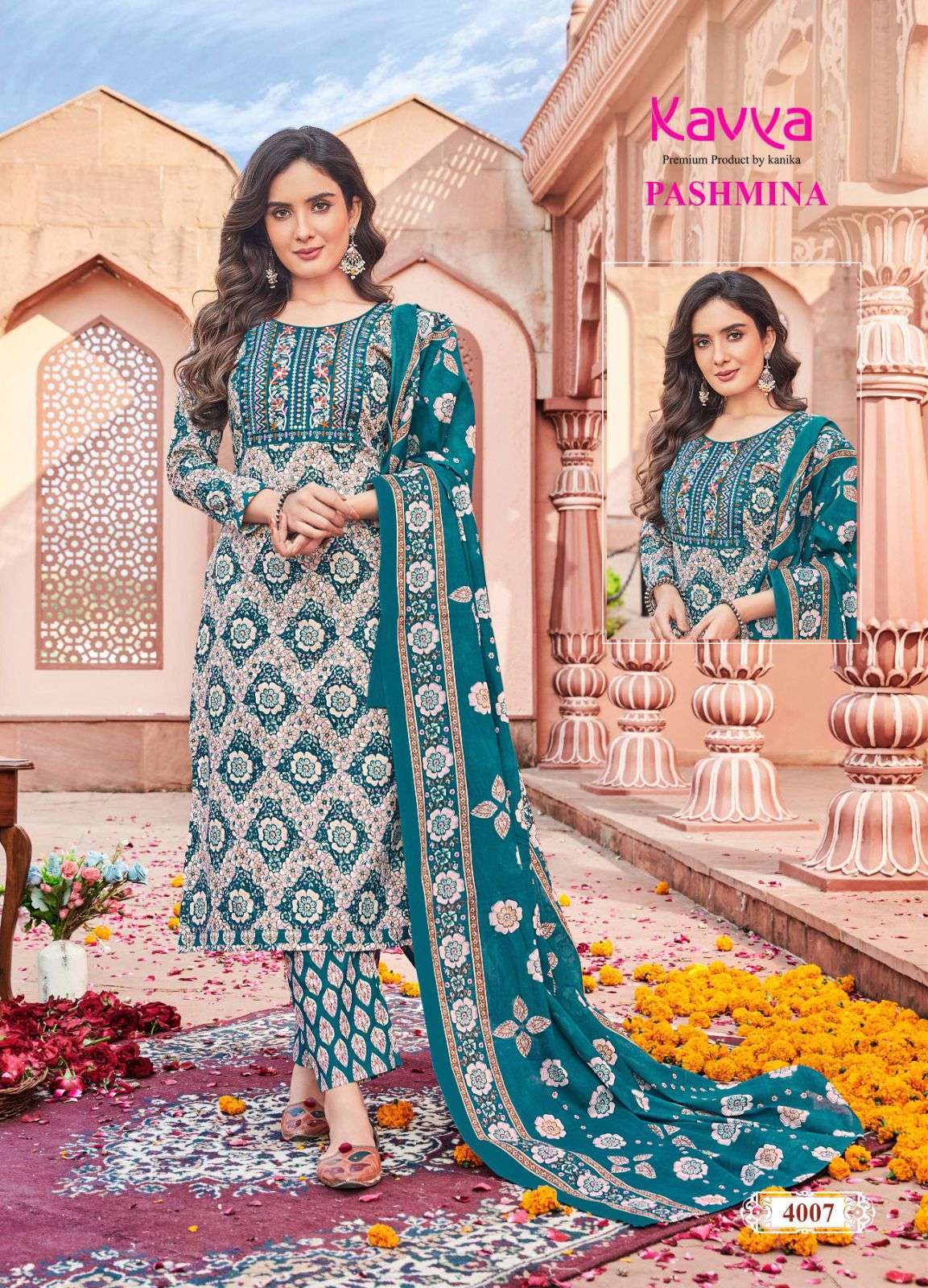 KAVYA  PASHMINA vol - 4 Kurti Wholesale Market in Surat