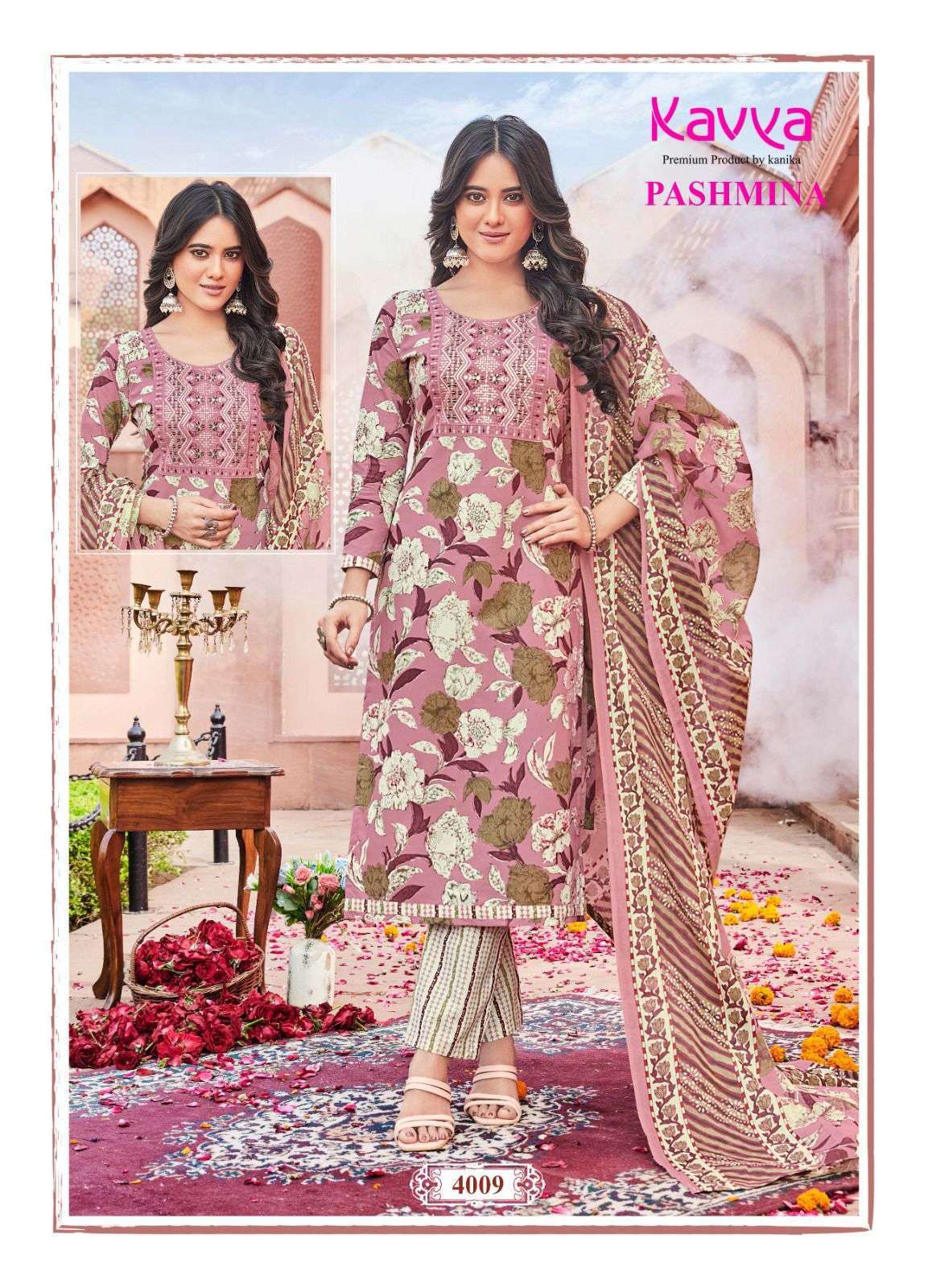KAVYA  PASHMINA vol - 4 Kurti Wholesale Market in Surat