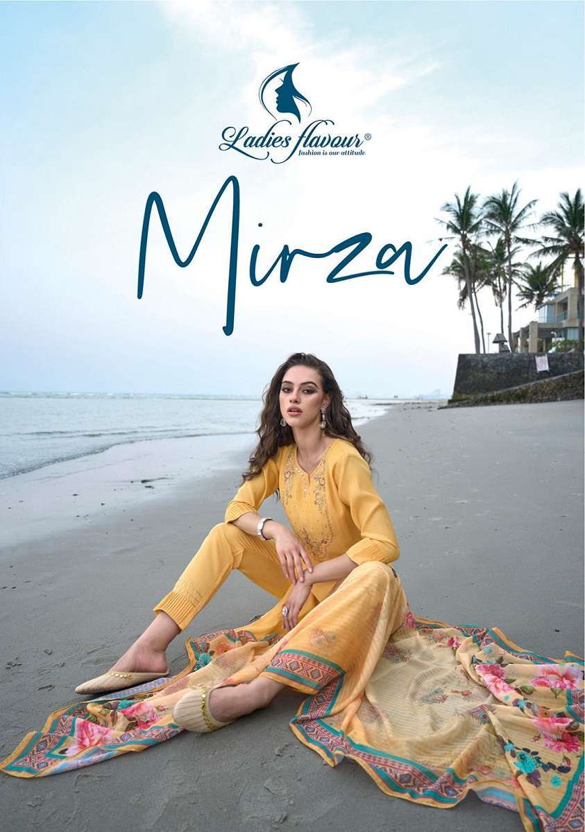 Ladies Flavour Mirza -Kurti Pant With Dupatta 