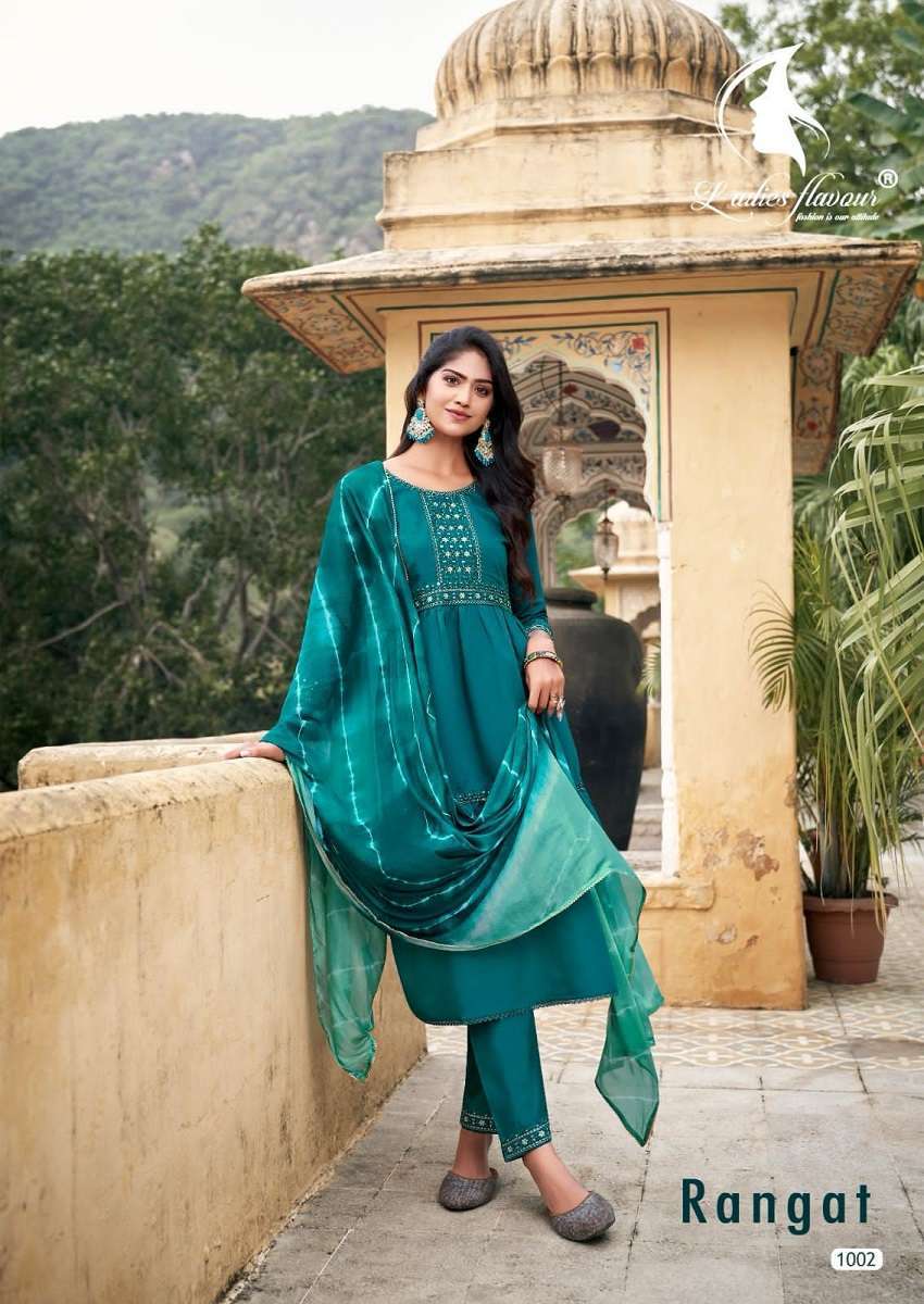 Ladies Flavour Rangat Vol-1 -Kurti Pant With Dupatta  