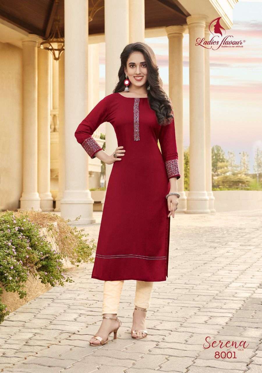  Ladies Flavour Serena vol-8 Kurti wholesalers in Ahmedabad