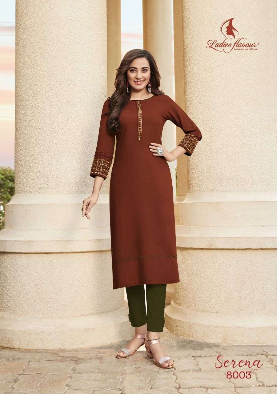  Ladies Flavour Serena vol-8 Kurti wholesalers in Ahmedabad