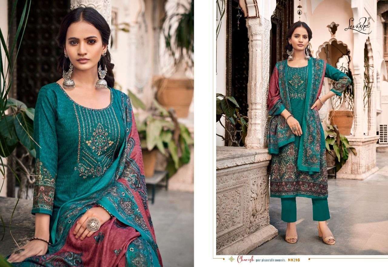 Levisha Nikhaar Pure Pashmina Dress Material Bulk clothes shopping