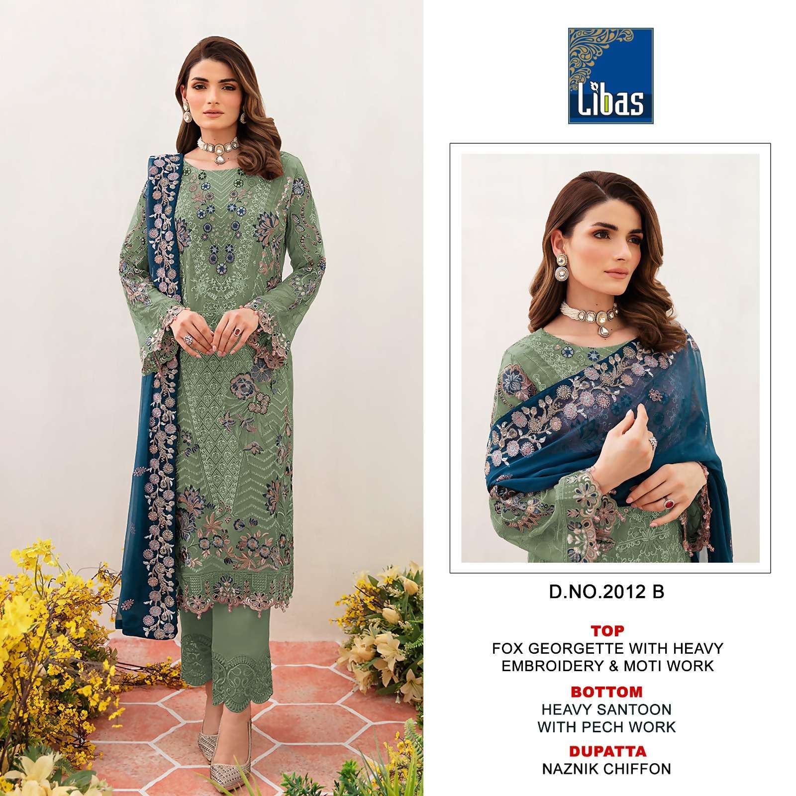 Libas 2012 Faux Georgette Wholesale salwar suits suppliers