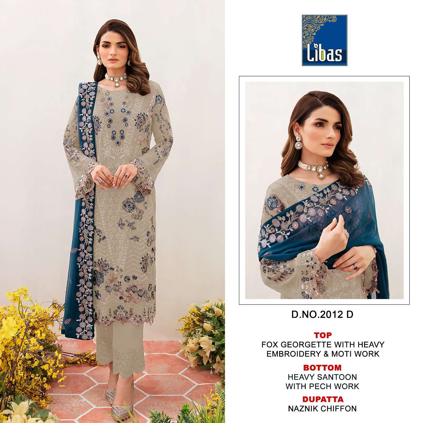 Libas 2012 Faux Georgette Wholesale salwar suits suppliers