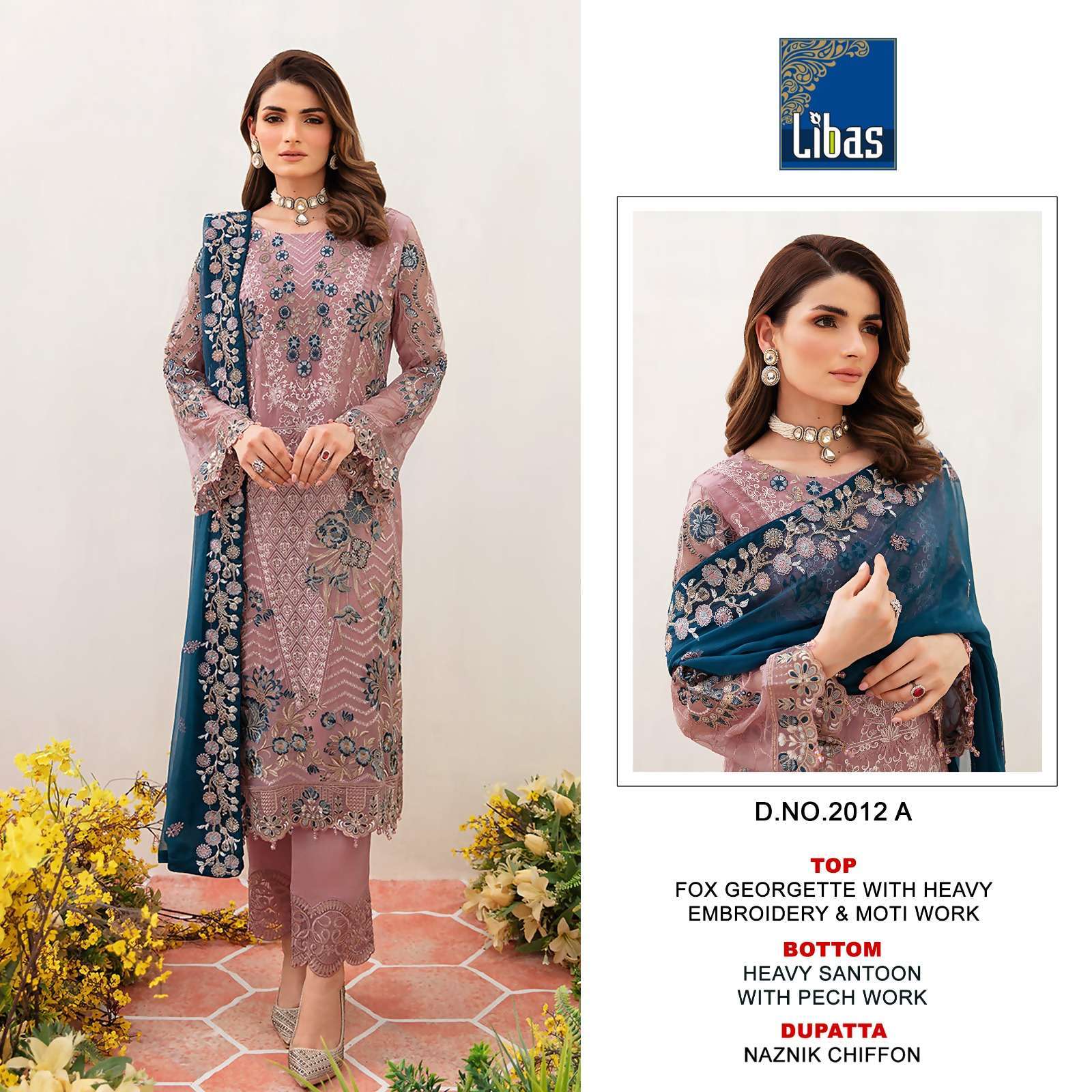 Libas 2012 Faux Georgette Wholesale salwar suits suppliers