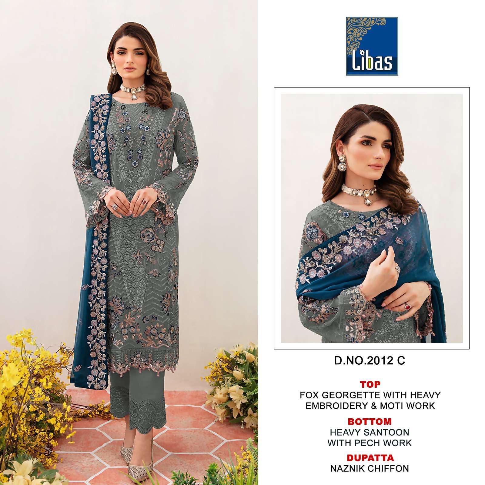 Libas 2012 Faux Georgette Wholesale salwar suits suppliers