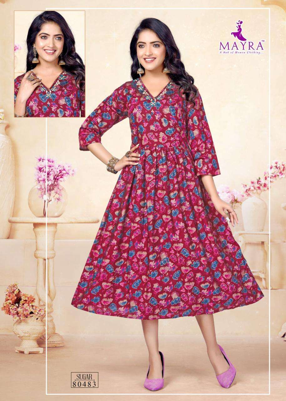 MAYRA SUGAR Kurti Surat wholesale cotton kurtis