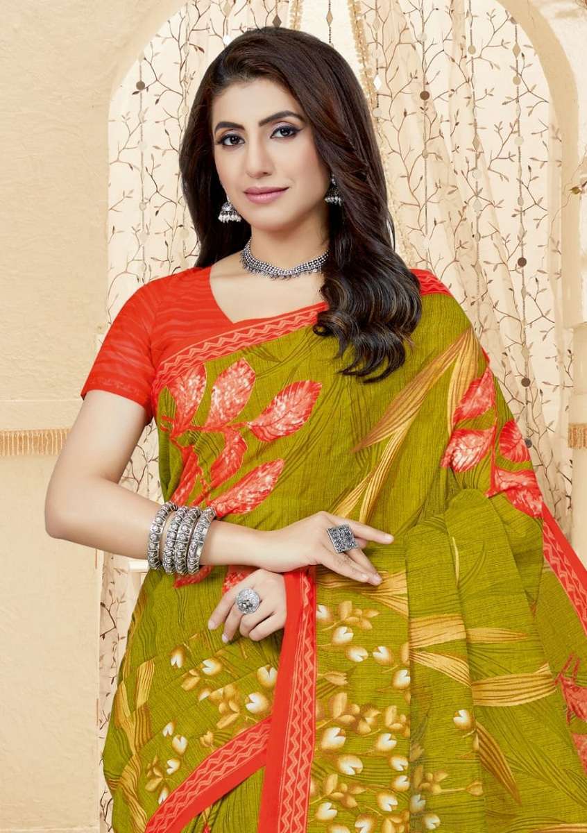 Mayur Chandani Cotton Saree Vol-4 -Dress Material Bulk saree supplier in Ahmedabad