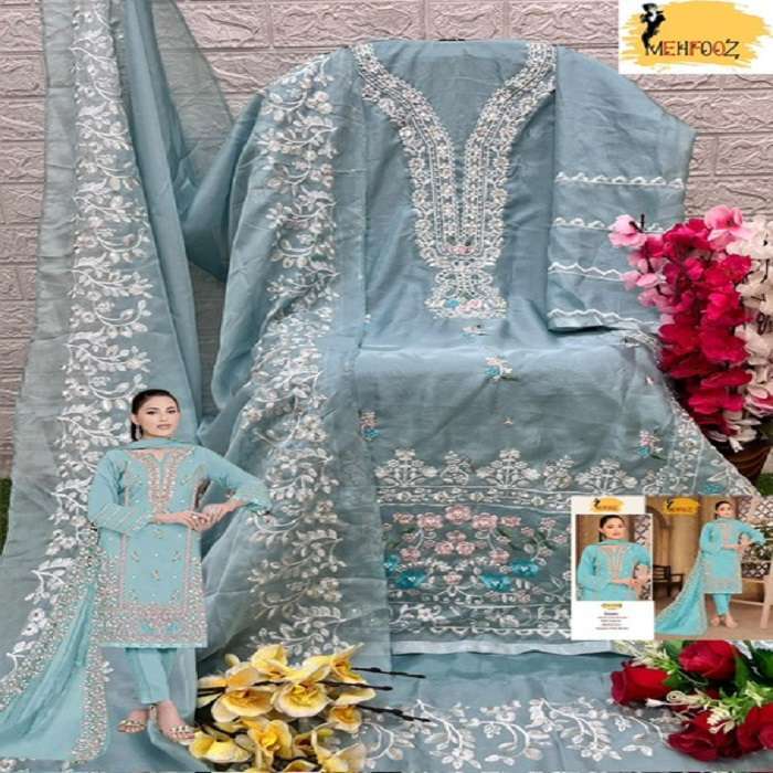 Mehfooz Pakistani Work Suits D No.-1019 - Wholesale Salwar Suits