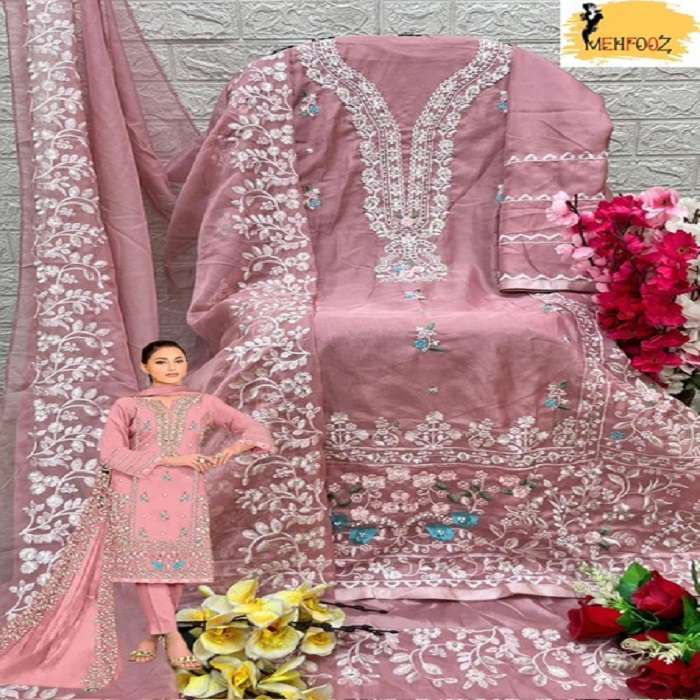 Mehfooz Pakistani Work Suits D No.-1019 - Wholesale Salwar Suits