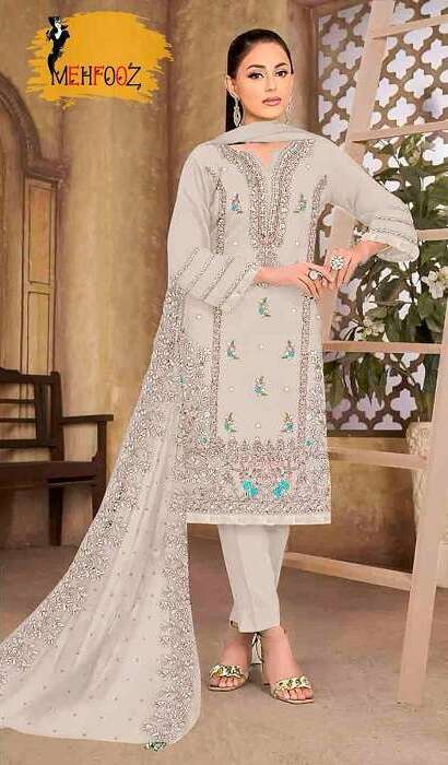 Mehfooz Pakistani Work Suits D No.-1019 - Wholesale Salwar Suits