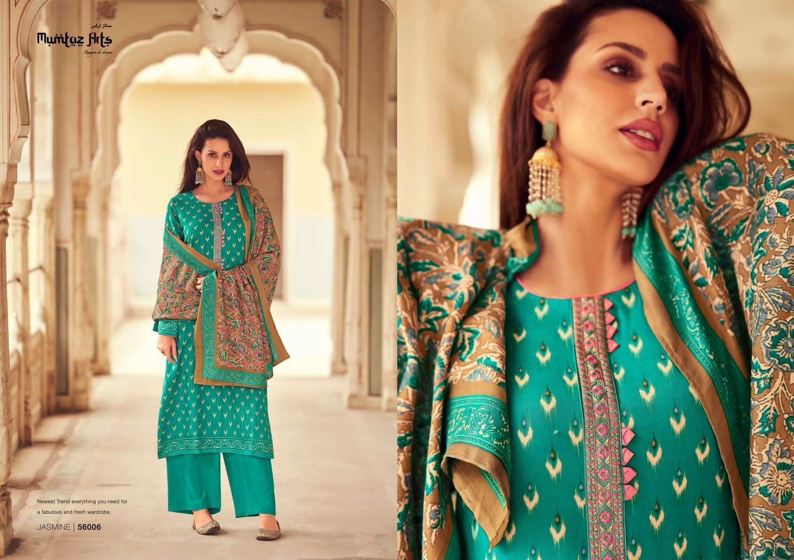 Mumtaz Jasmine Nx Pure Pashmina Dress Material Indian dress materials Suppliers