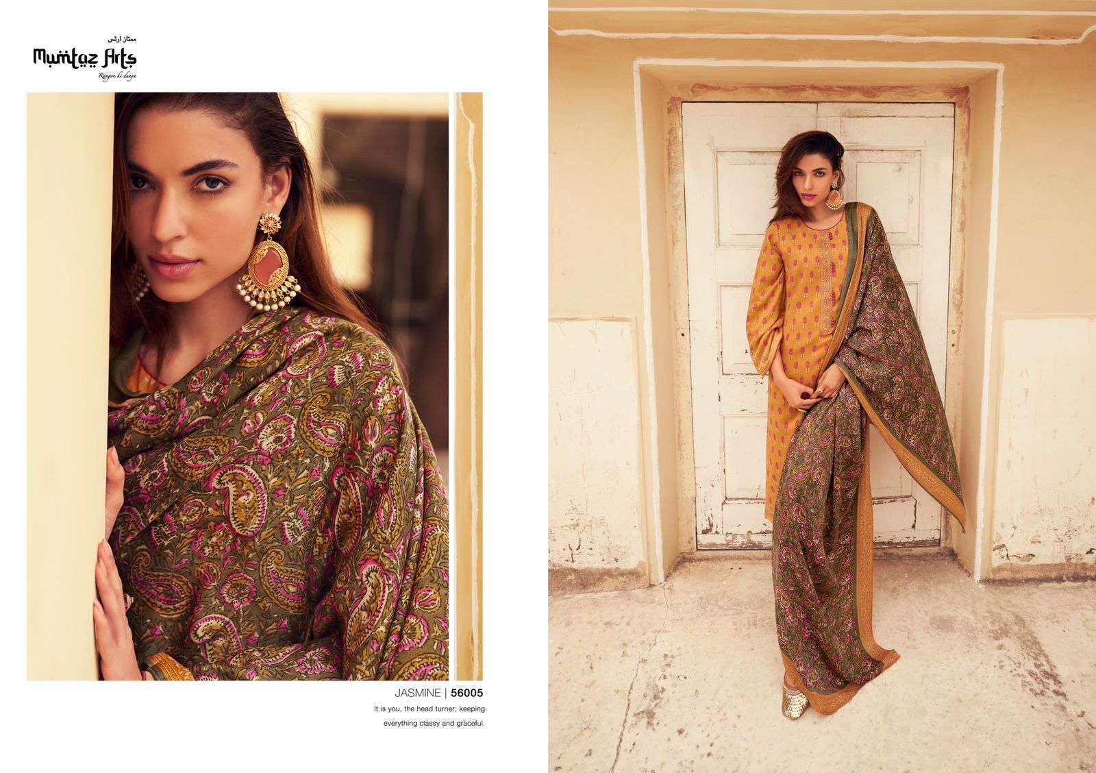 Mumtaz Jasmine Nx Pure Pashmina Dress Material Indian dress materials Suppliers
