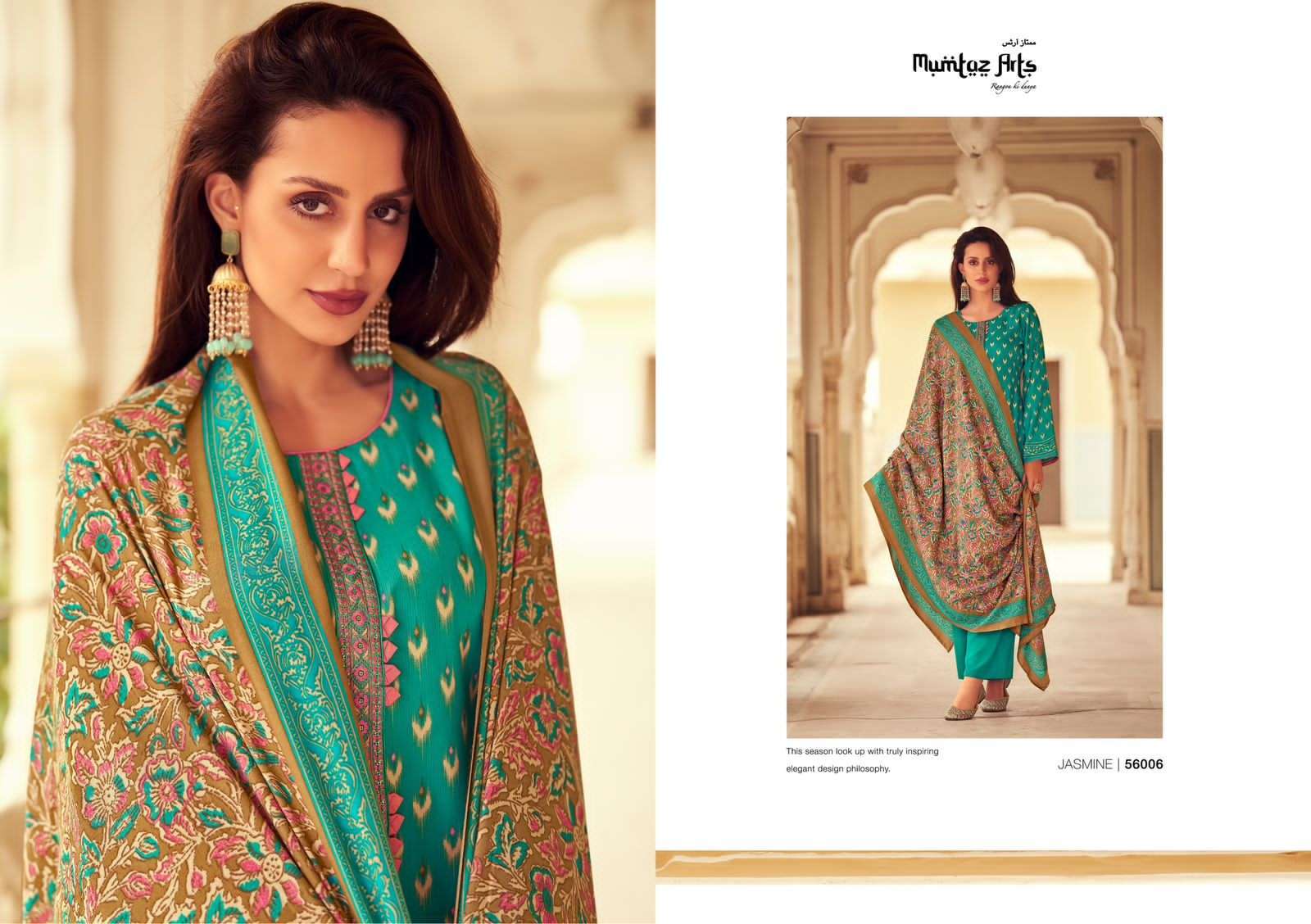 Mumtaz Jasmine Nx Pure Pashmina Dress Material Indian dress materials Suppliers