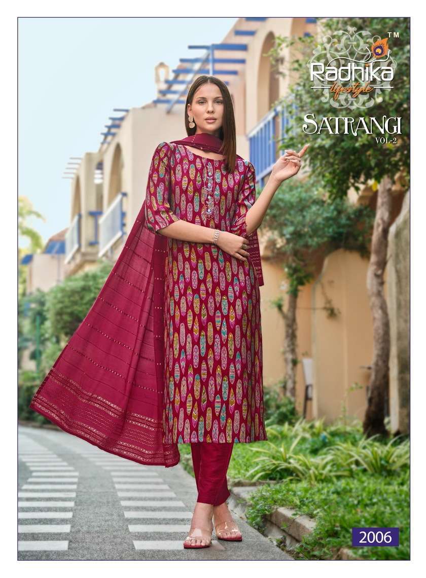 RADHIKA LIFE STYLE SATRANGI Vol -2 Wholesale kurtis in Surat