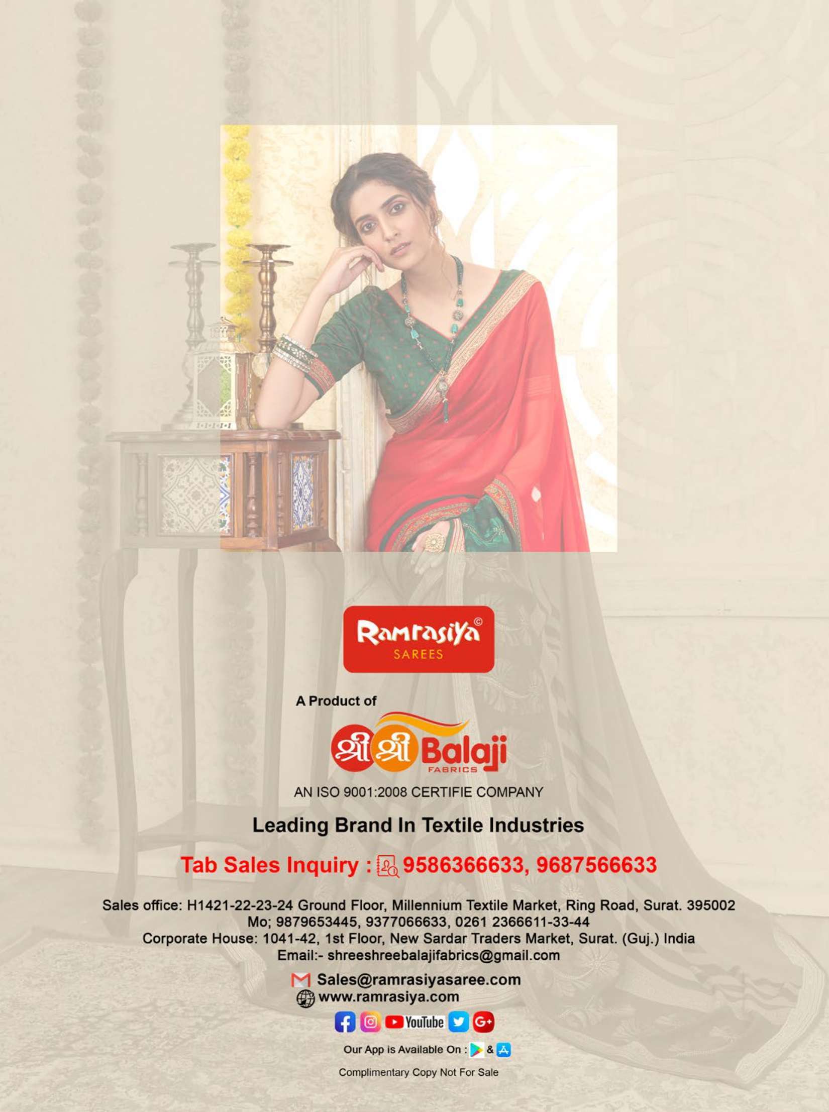 Ram Rasiya Biharilal Surat designer saree wholesale