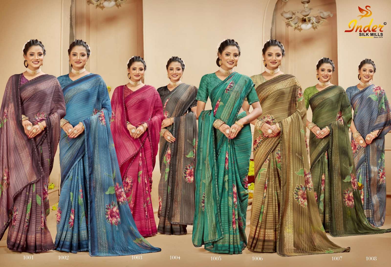 REENA INDER SILK MILLS Surat textile market saree wholesale