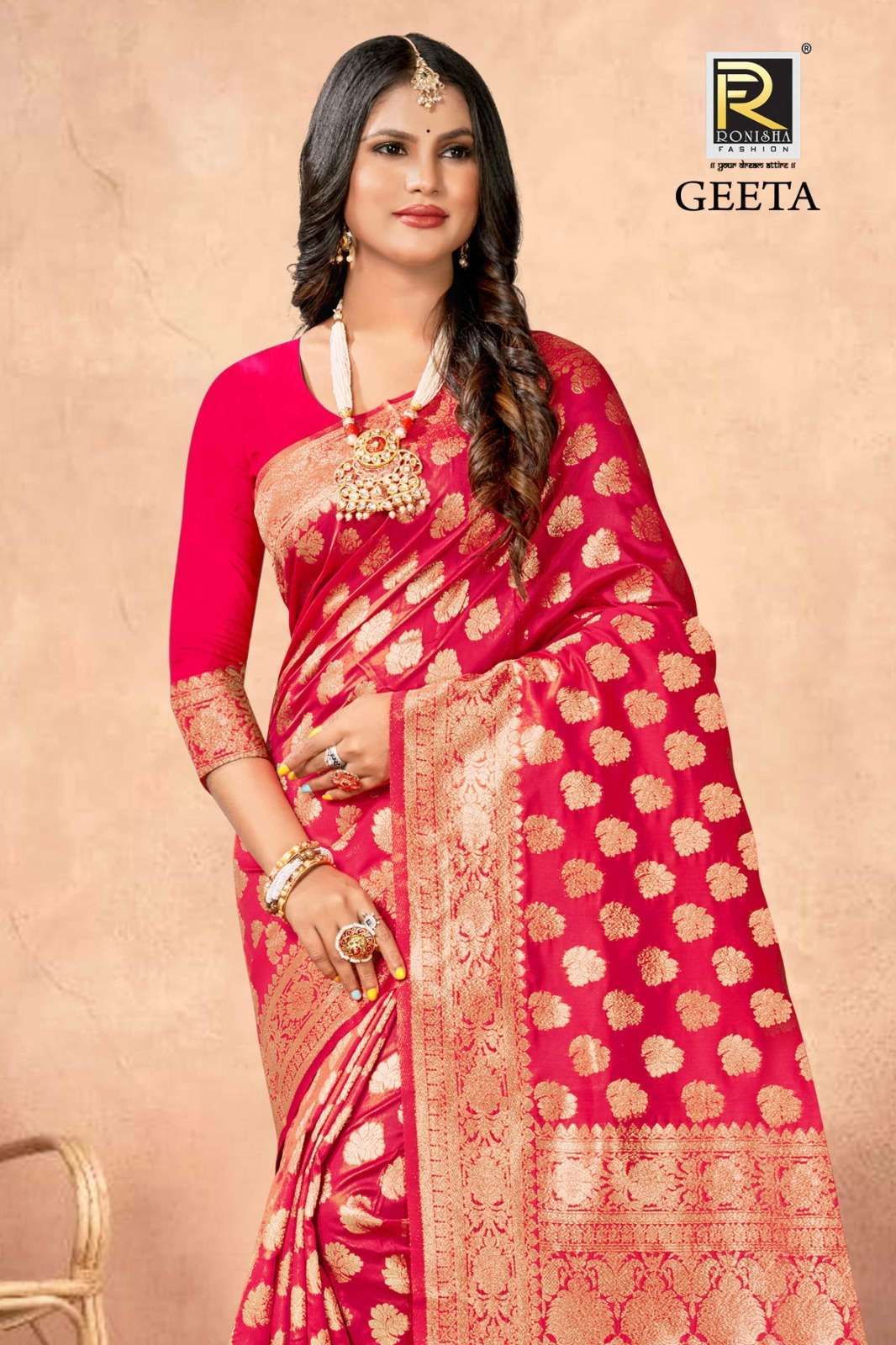 Ronisha Geeta  banarasi Silk  Wholesale saree catalog