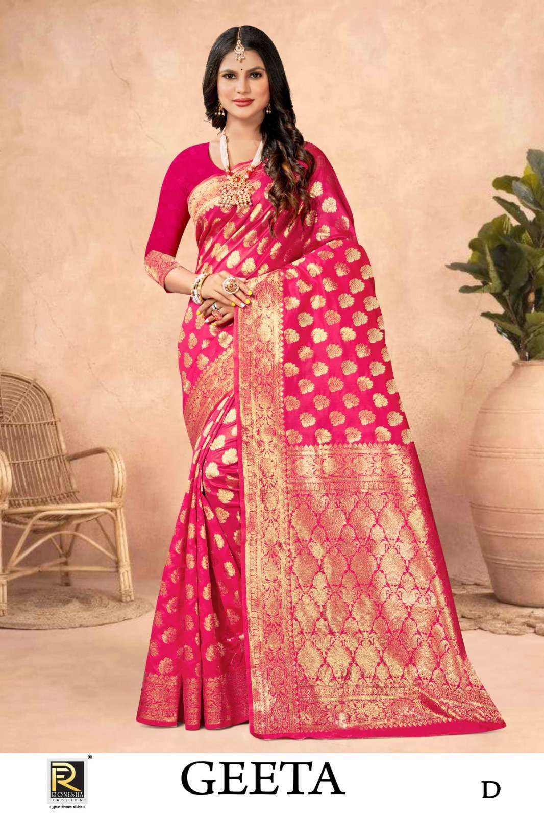 Ronisha Geeta  banarasi Silk  Wholesale saree catalog