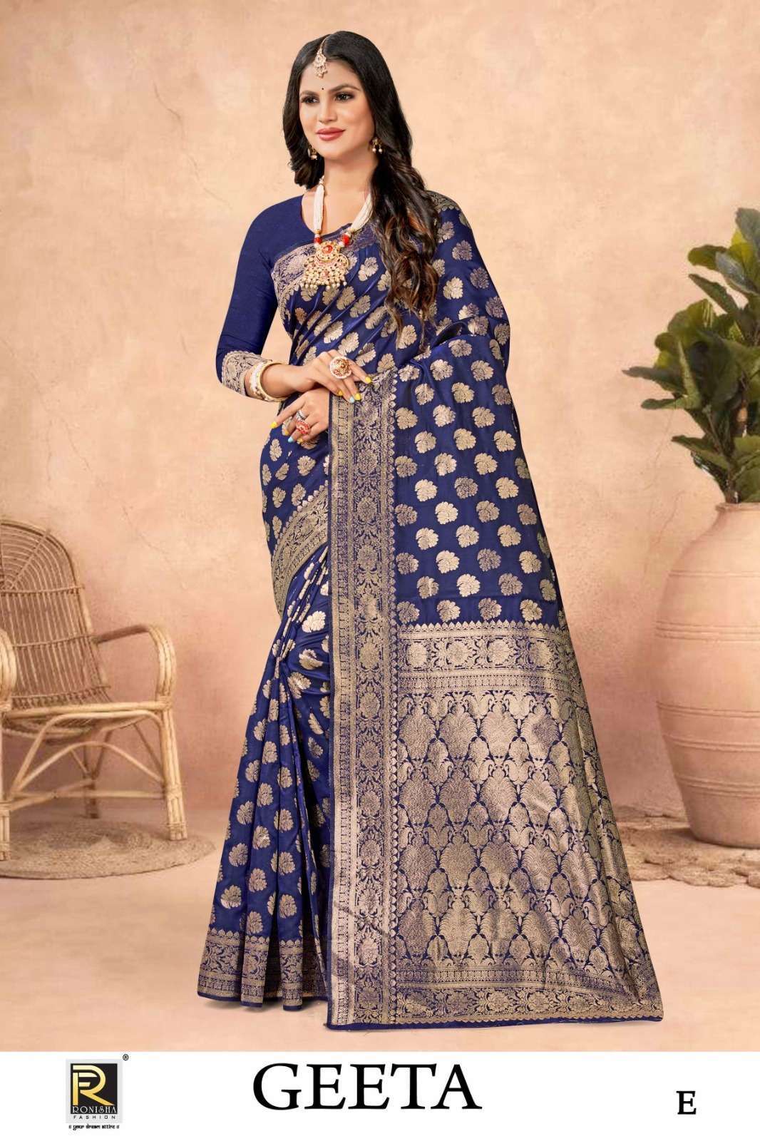 Ronisha Geeta  banarasi Silk  Wholesale saree catalog