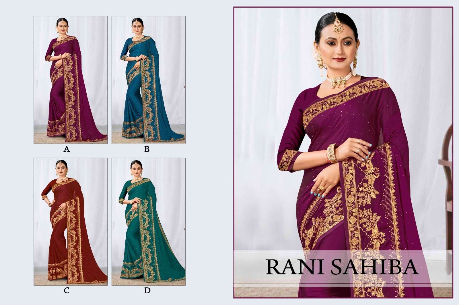 Ronisha RANI SAHIBA Designer Saree wholesalers Surat
