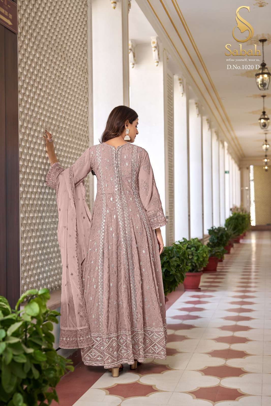 Sabah Ruhani Faux Georgette Designer Salwar Suits Wholesale Punjabi salwar suits in Surat