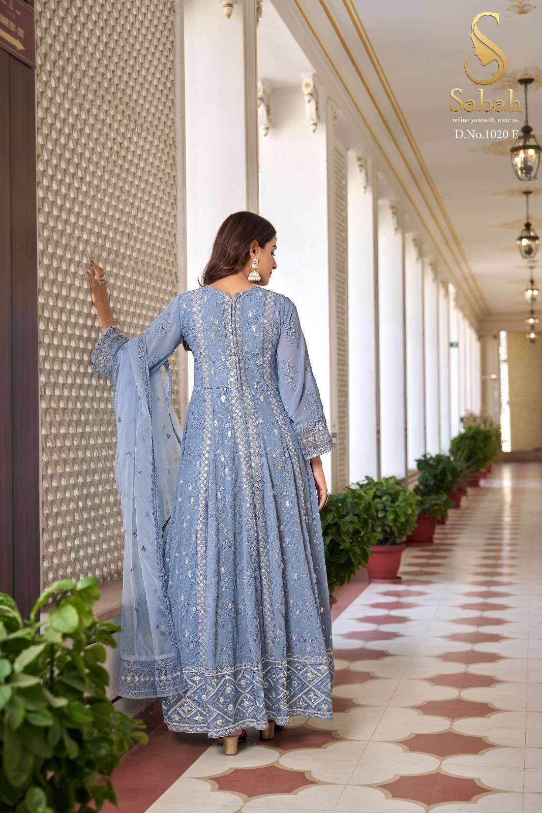 Sabah Ruhani Faux Georgette Designer Salwar Suits Wholesale Punjabi salwar suits in Surat