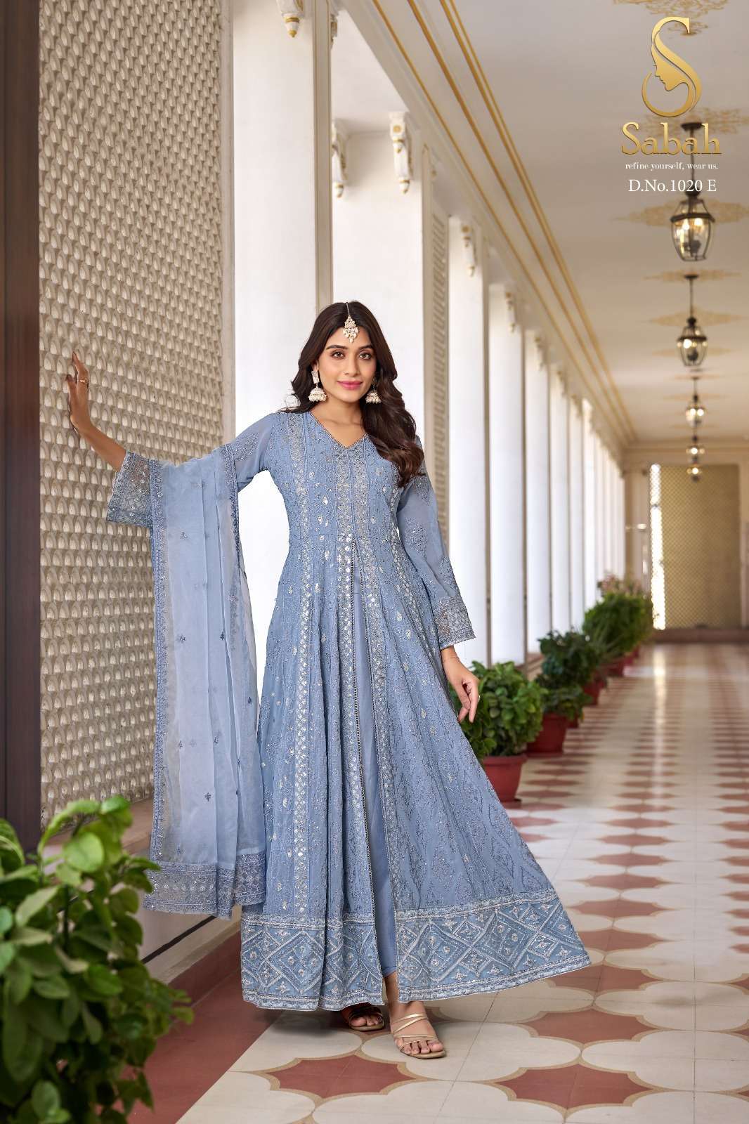 Sabah Ruhani Faux Georgette Designer Salwar Suits Wholesale Punjabi salwar suits in Surat