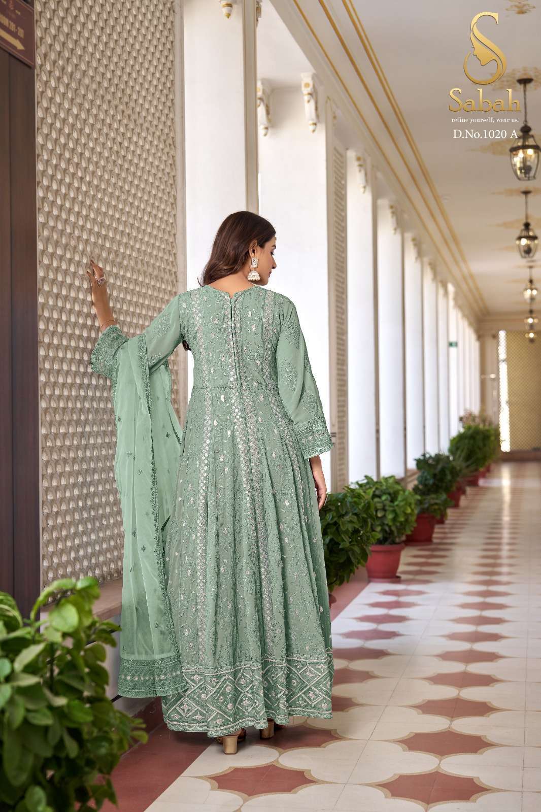 Sabah Ruhani Faux Georgette Designer Salwar Suits Wholesale Punjabi salwar suits in Surat