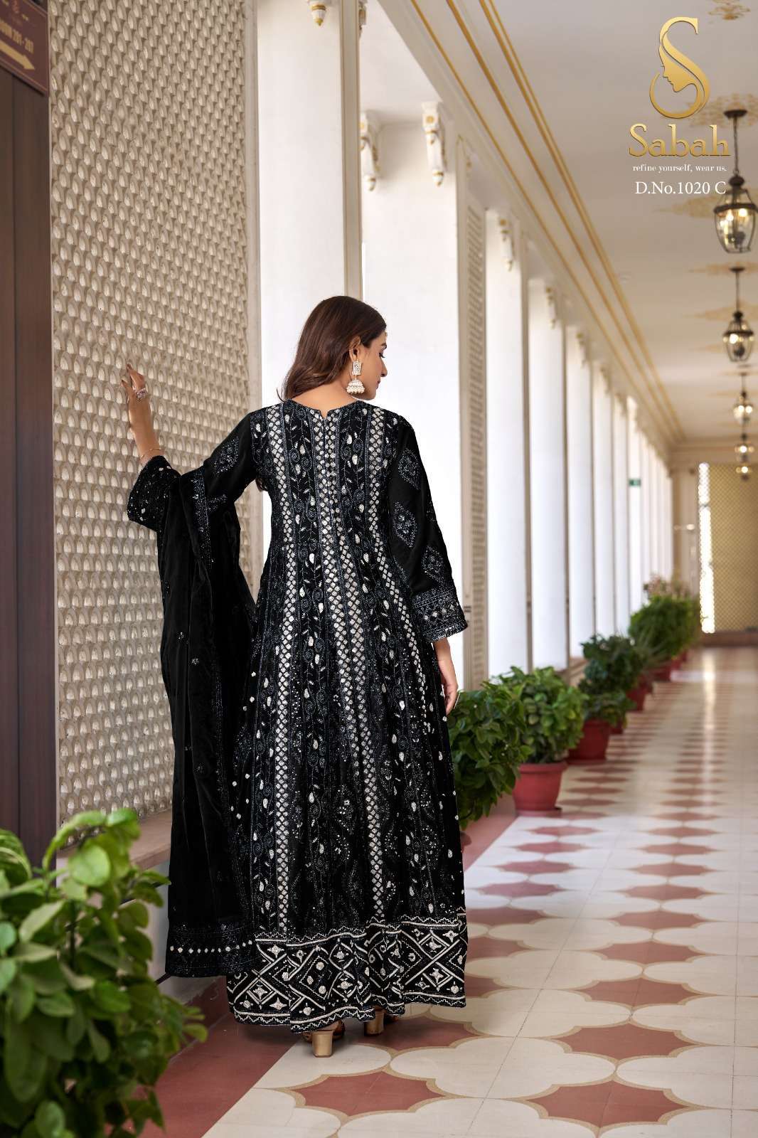 Sabah Ruhani Faux Georgette Designer Salwar Suits Wholesale Punjabi salwar suits in Surat