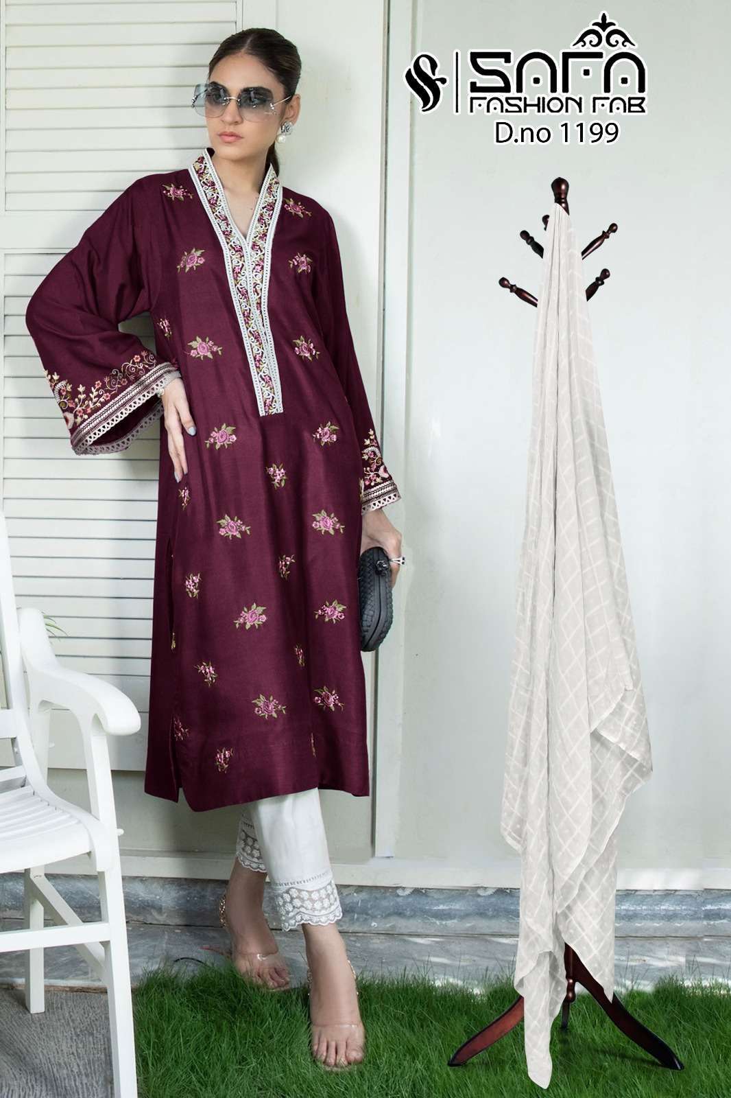 Safa Fashion Fab 1199 Pakistani Suits  Wholesale salwar kameez in Surat